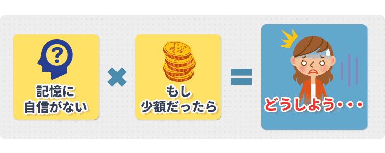 記憶ない 少額 赤字 リスク