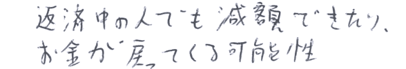 返済中の人でも減額できたり　お金が戻ってくる可能性