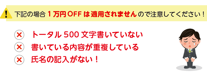 注意点の説明