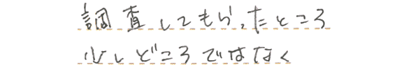 調査してもらったところ少しどころではない