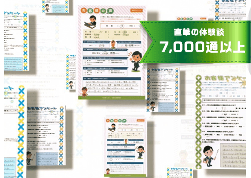 6000通以上の体験談を公開
