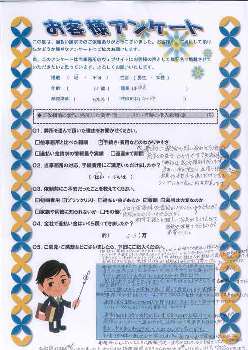 ありがとうの声:【ランキング3位】 千葉県市川市 過払い金請求 口コミ・評判