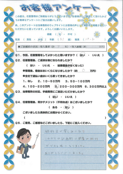 ありがとうの声:兵庫県以外の過払い金請求 口コミ・評判