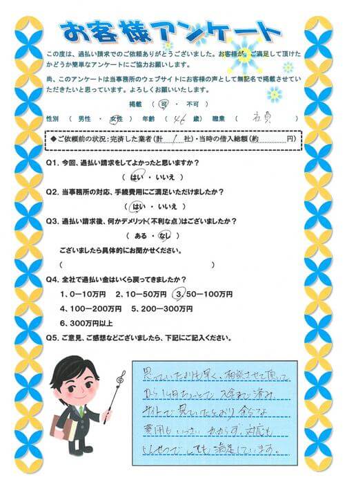 ありがとうの声:【ランキング1位】 兵庫県神戸市 過払い金請求 口コミ・評判