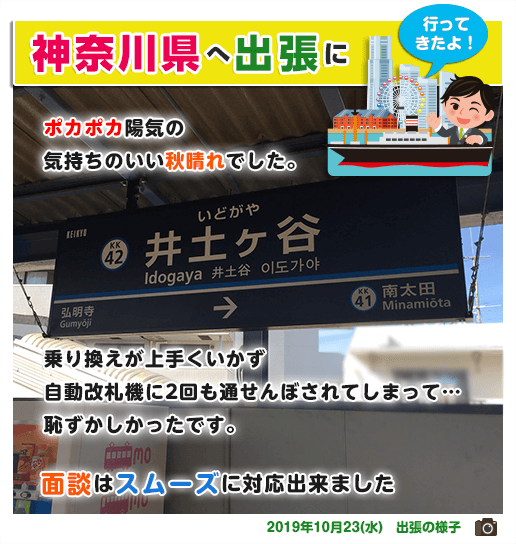 出張の様子